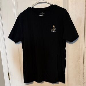 Classic Black Short Sleeve Tee with Graphic